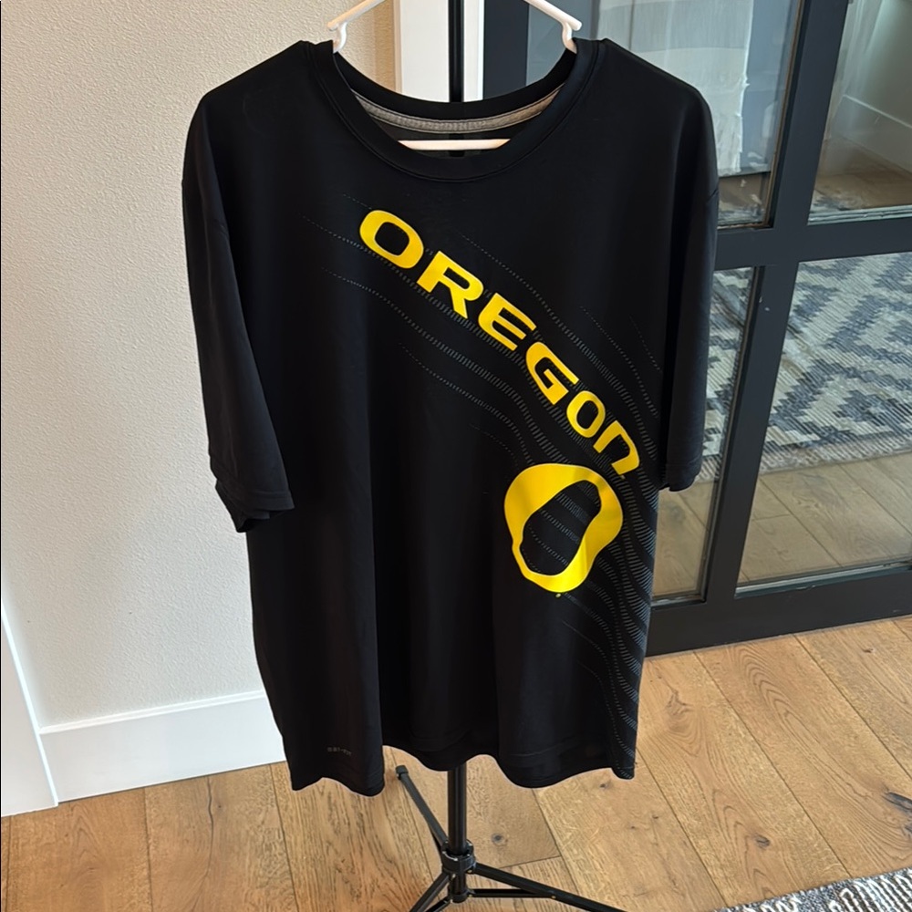 Nike Oregon Ducks Black and Yellow Dri-FIT T-Shirt